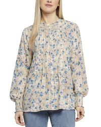 Nydj Peasant Blouse Multi Regular 00 (XXS)
