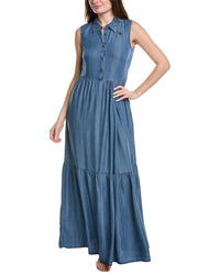 Silvian Heach Faril Maxi Dress 40 Blue
