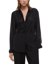 Helmut Lang Lace Relaxed Shirt Black