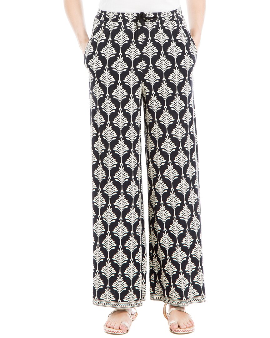 Max Studio Rayon Blend Drawstring Pant Black