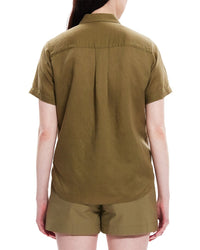 Theory Hekanina Linen-Blend Shirt