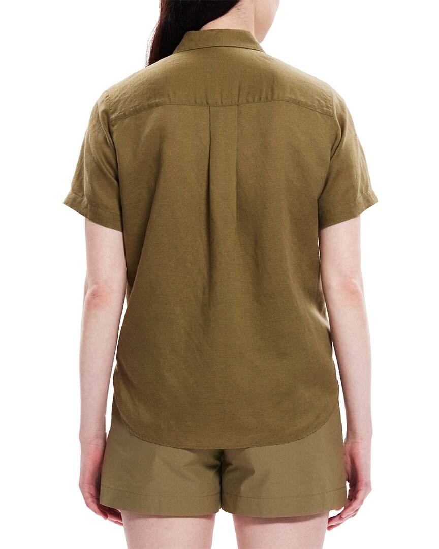 Theory Hekanina Linen-Blend Shirt