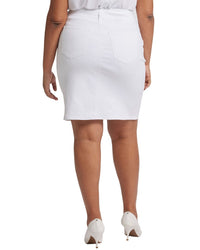 Nydj Plus Optic White Skirt