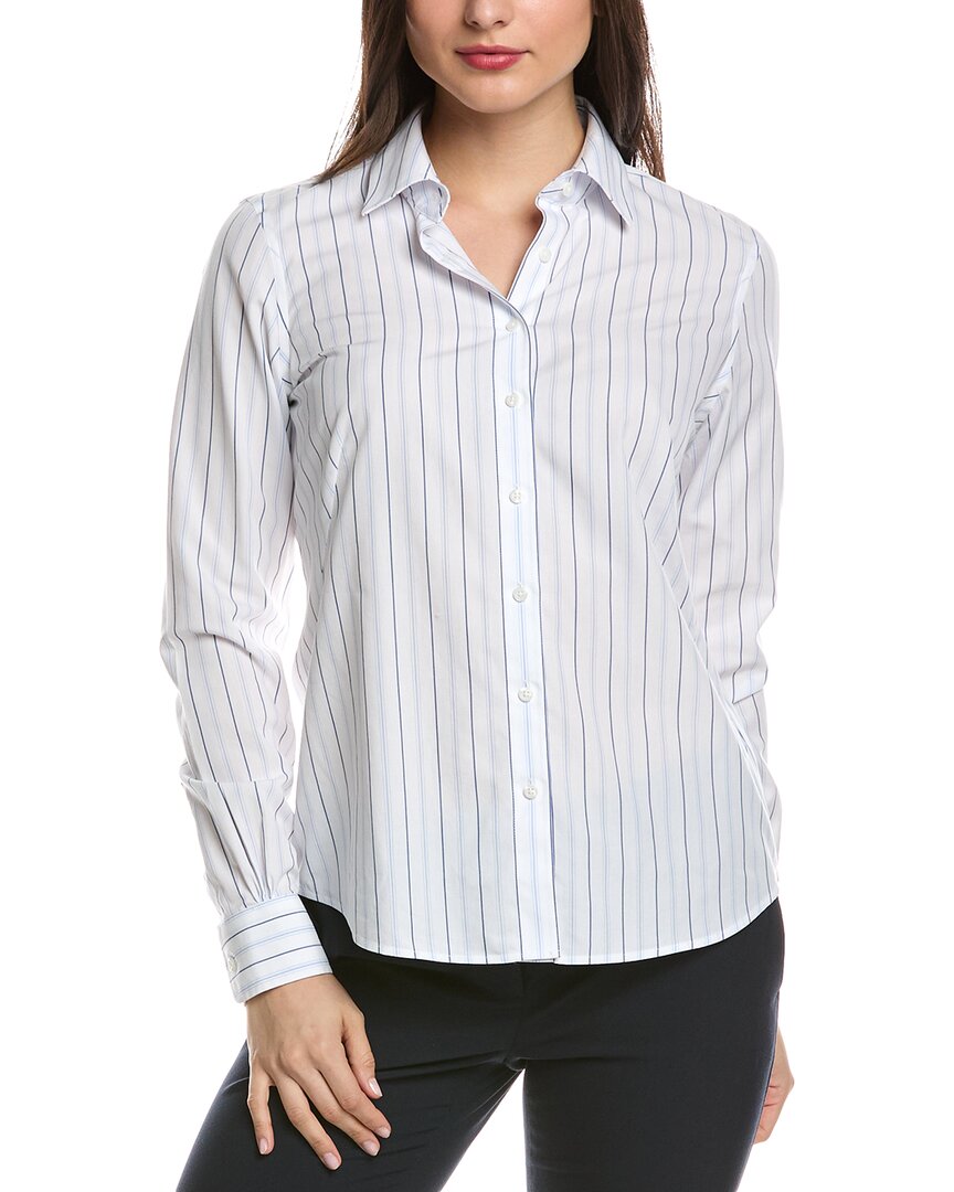 Brooks Brothers Fitted Blouse 8 White