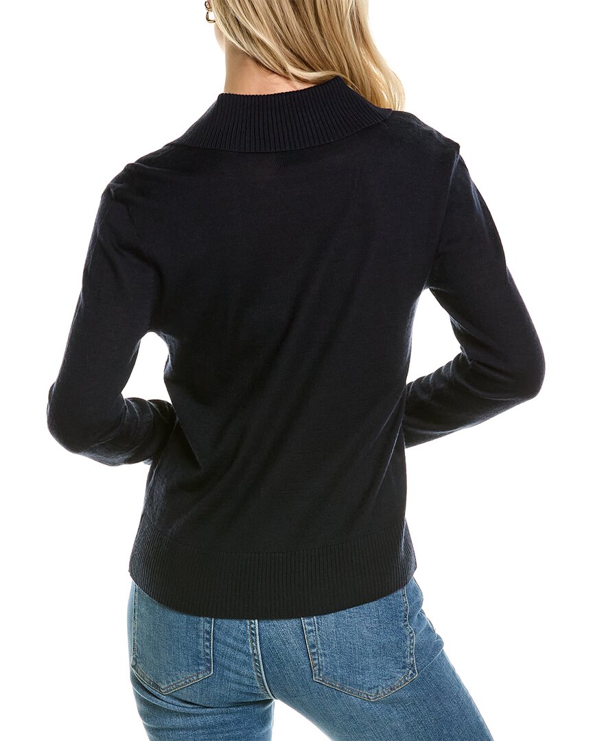 Mt By Madeleine Thompson Polo Collar Wool-Blend Sweater