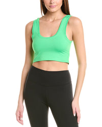 Terez Tlc Printed Crop Top Green Regular 00 (XXS)