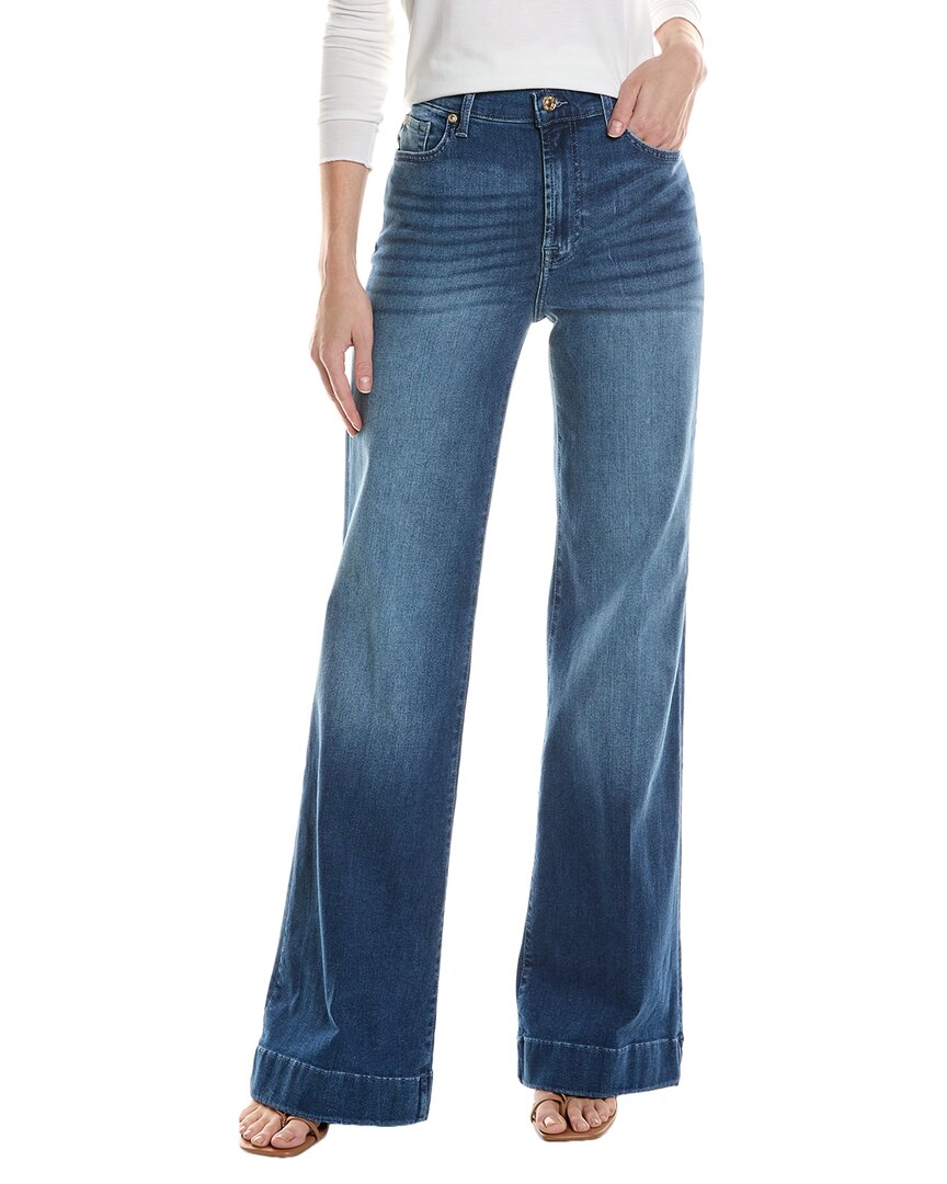 7 For All Mankind Womens Modern Dojo High-Rise Almost Love Flare Trouser Jean,