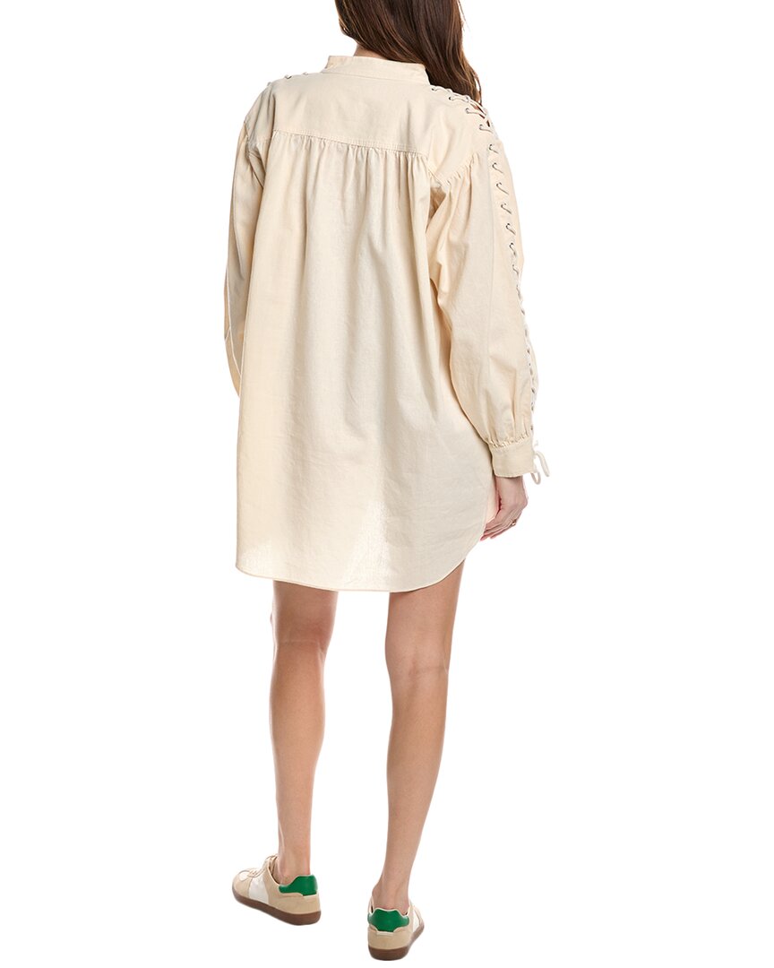 pirate mini dress RE/DONE Pirate Linen-Blend Mini Dress
