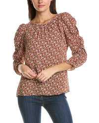 Max Studio Max Studio Womens  Ruched Sleeve Blouse, Xl