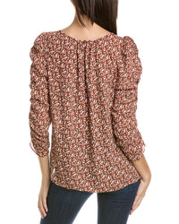 Max Studio Max Studio Womens  Ruched Sleeve Blouse, Xl