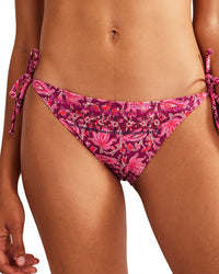 Boden Bead Embellished Bikini Bottom Pink