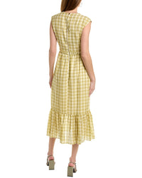 Marie Oliver Simone Silk-Blend Midi Dress