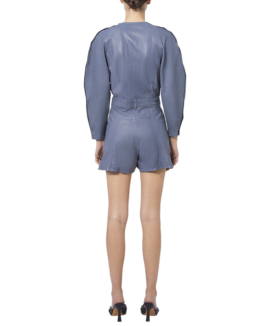 Iro Majunga Leather Playsuit