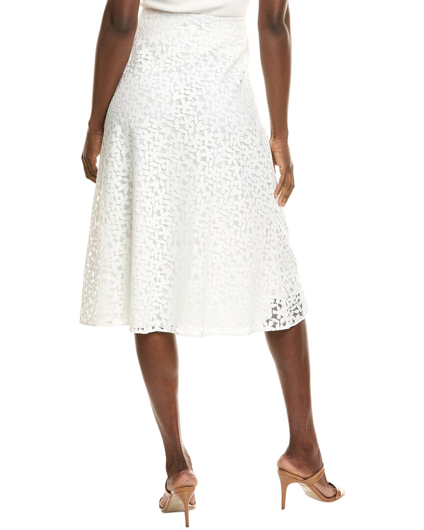 Cece Womens Bias Midi Skirt, S, White