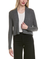 Sofiacashmere Cropped Wool & Cashmere-Blend Cardigan