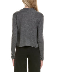 Sofiacashmere Cropped Wool & Cashmere-Blend Cardigan