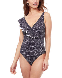 Profile By Gottex Bash V-Neck One-Piece Black