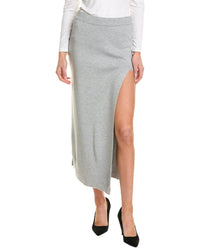 Theo The Label Nomia Slit Midi Skirt Grey Multi