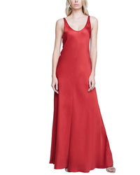 L'agence Clea Scoop Neck Slip Dress