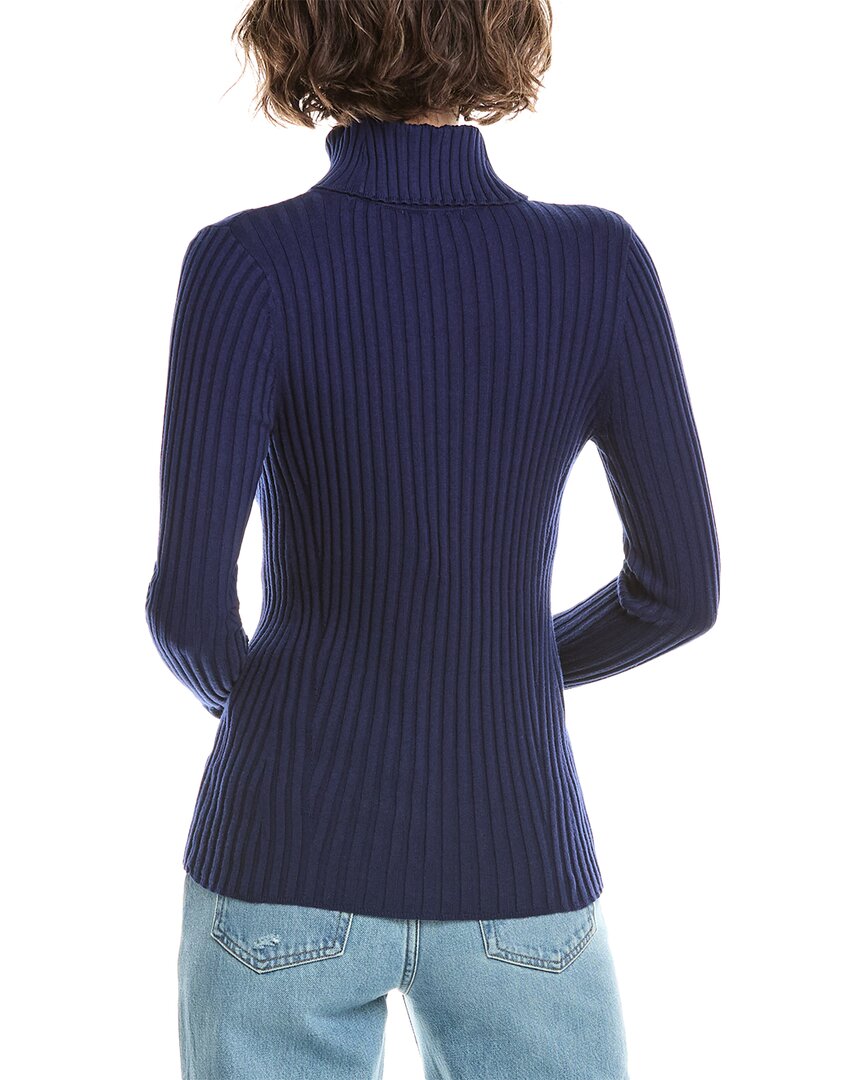 In2 By Incashmere Ribbed Turtleneck Cashmere-Blend Sweater