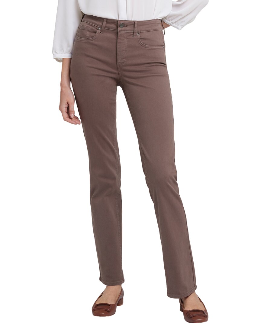 Nydj Marilyn Dark Wood Straight Leg Jean Multi