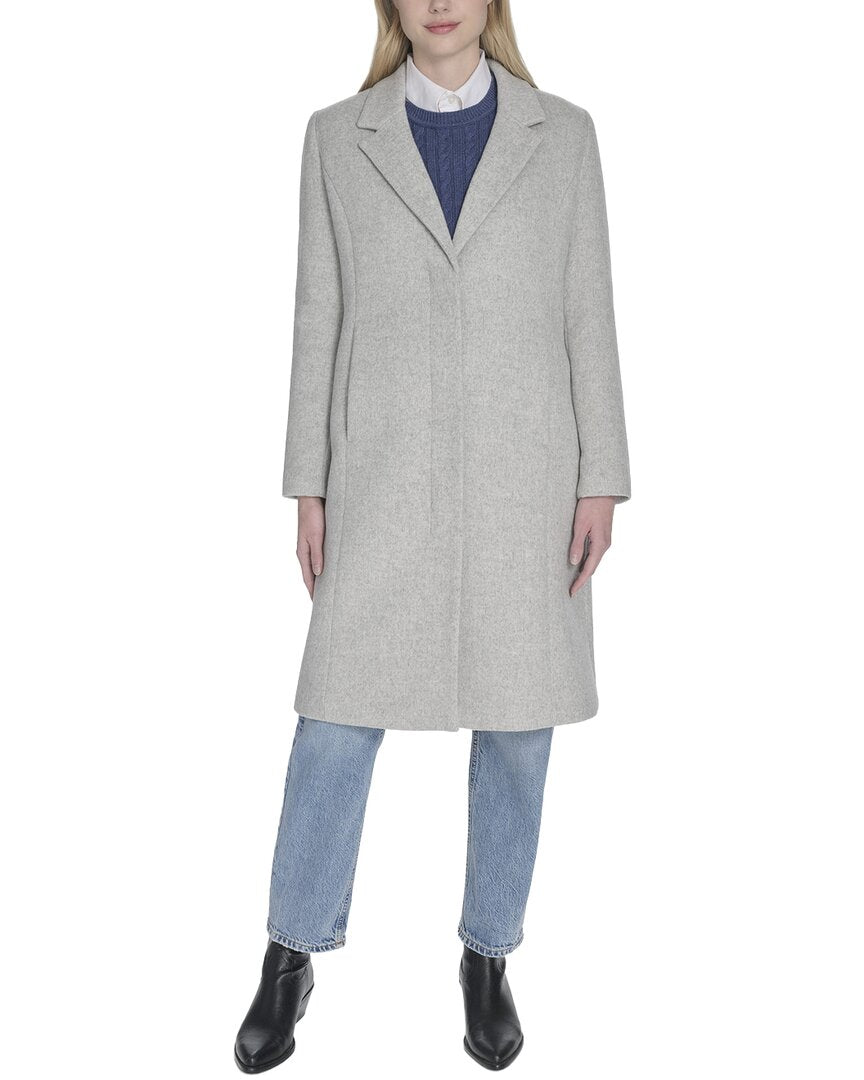Cole Haan Slick Wool-Blend Coat