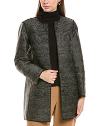 Lafayette 148 New York Pria Silk-Blend Jacket 0 Black Multi