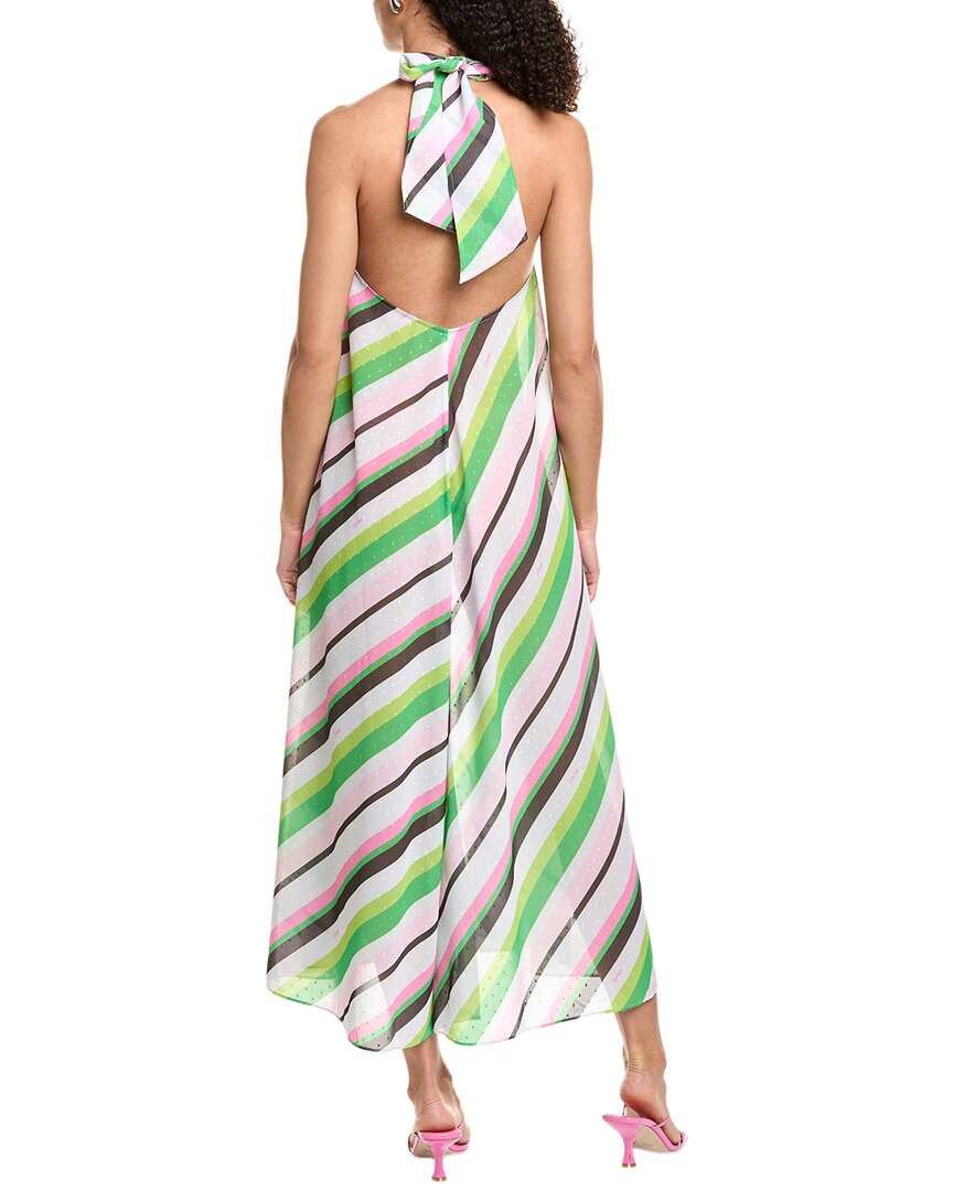 Ganni Light Chiffon Halter Maxi Dress