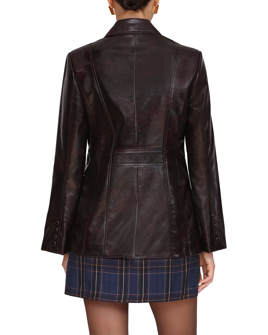 Avec Les Filles Vegan Leather Jacket