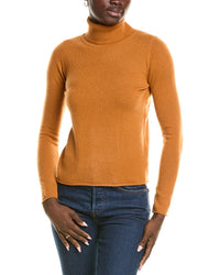 Sofiacashmere Roll Cuff & Hem Turtleneck Sweater1