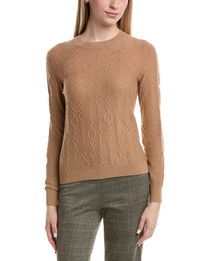 Bruno Magli Cable Crewneck Wool & Cashmere-Blend Sweater