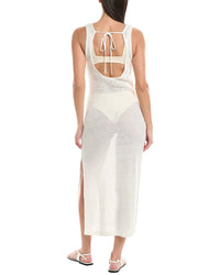 Onia Knit Scoop Back Linen Maxi Dress
