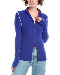 Noname Zip Cashmere Cardigan