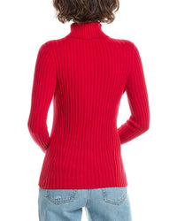 In2 By Incashmere Ribbed Turtleneck Cashmere-Blend Sweater