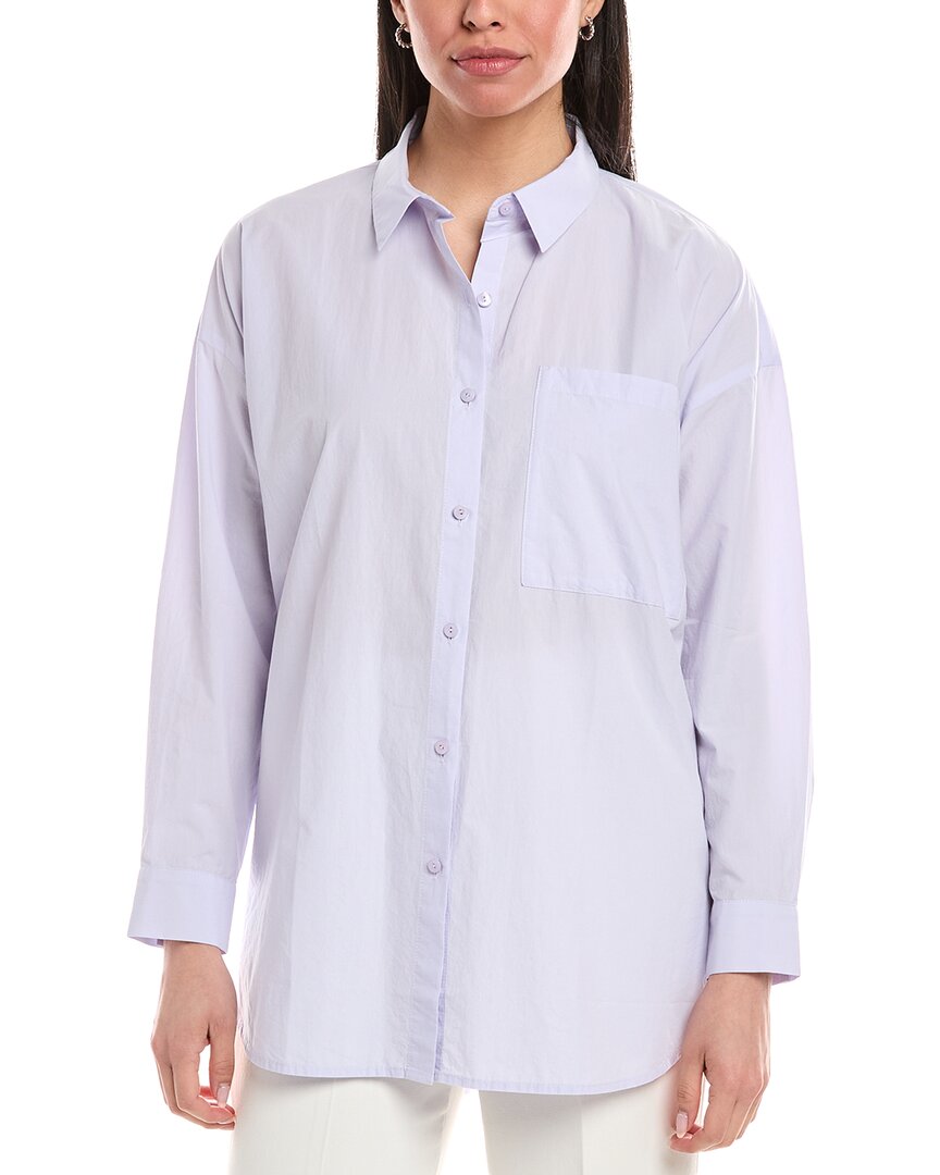 Eileen Fisher Classic Shirt Purple