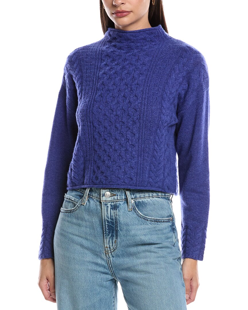 Alashan Cashmere Darla Cable Funnel Cashmere Sweater