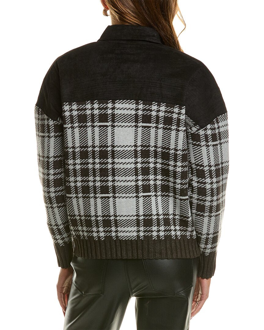 Central Park West Rhea Plaid Shacket