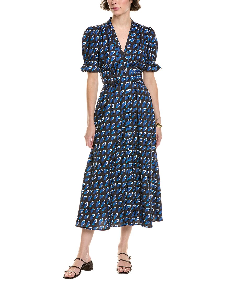Area Stars Printed Maxi Dress Regular 4 (S) Blue