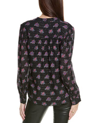 Elie Tahari The Akari Silk-Blend Blouse