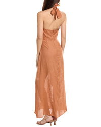 Juan De Dios Magdalena Linen Halter Dress