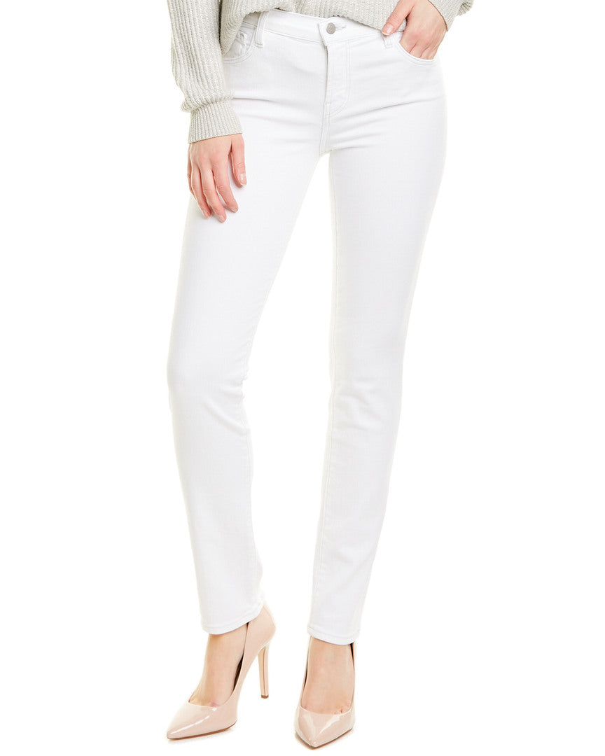 J Brand J Brand Maude Blanc Mid Rise Cigarette Leg