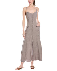 Xcvi Calistina Linen Jumpsuit Green