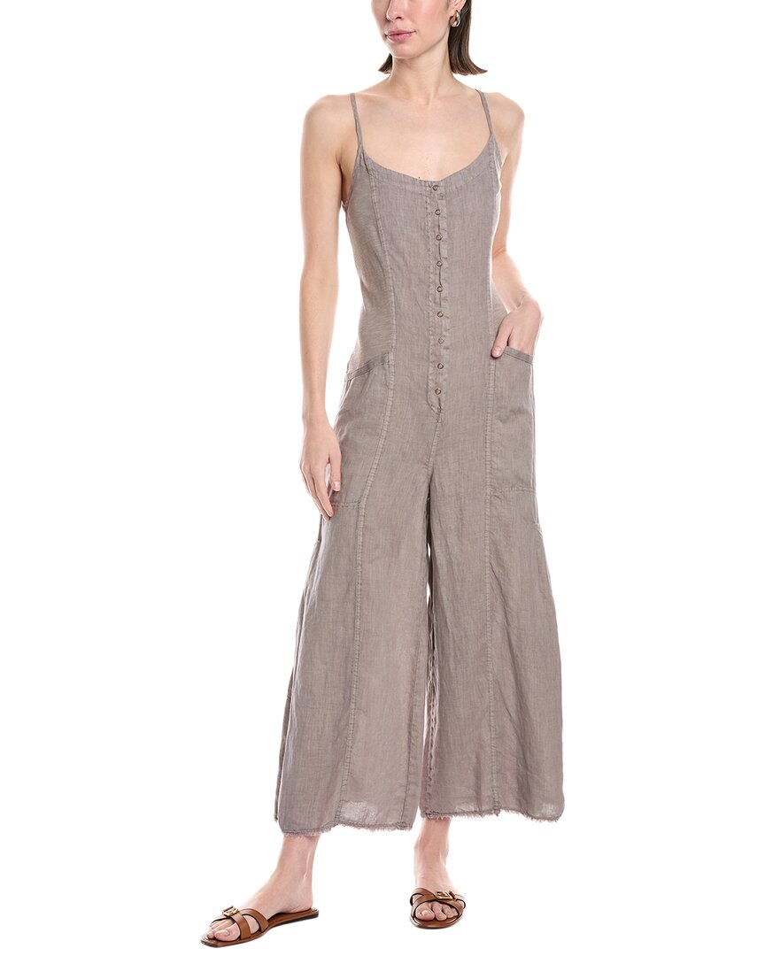 Xcvi Calistina Linen Jumpsuit Green