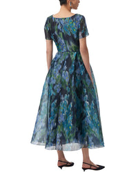Carolina Herrera V-Neck Silk Dress