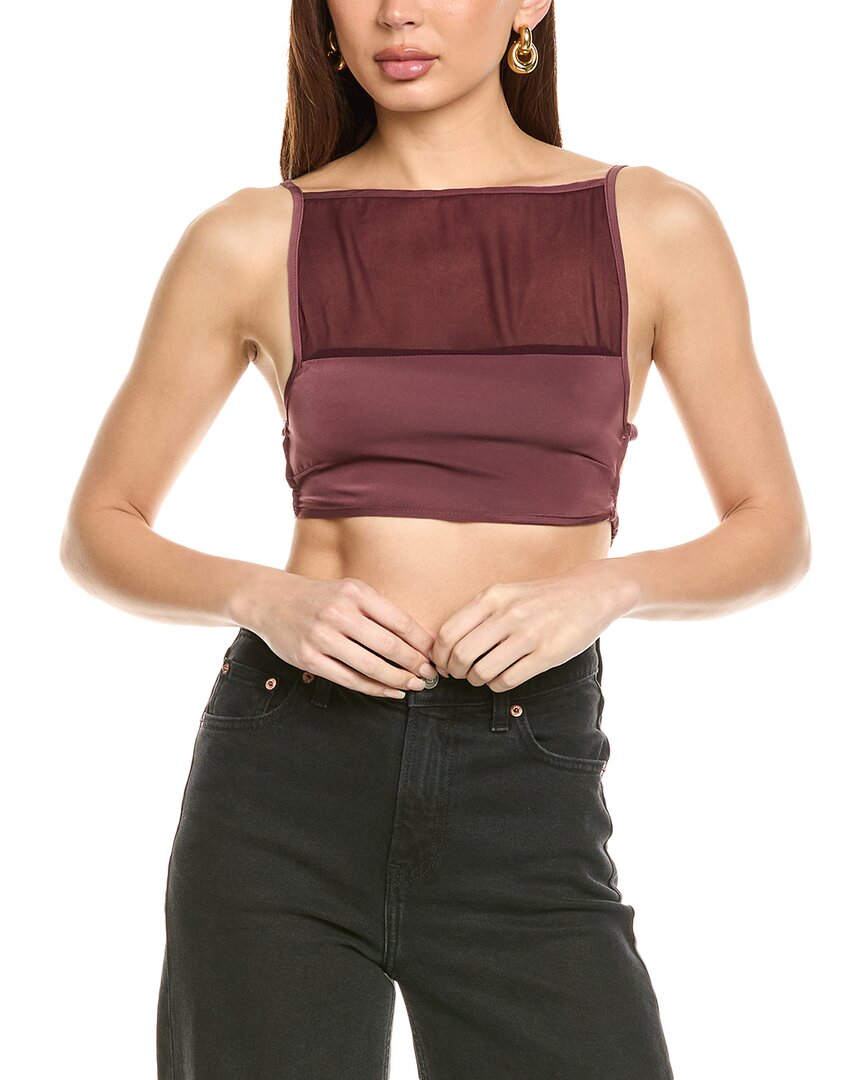 Weworewhat Square Neck Cami Red