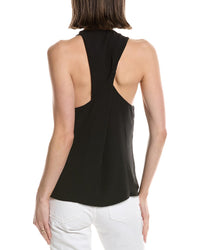 Hudson Jeans High Neck Twist Back Woven Tank