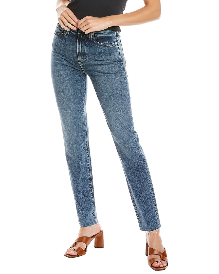 Le Jean Lara Willow Wash High-Rise Slim Jean Blue 24" Waist