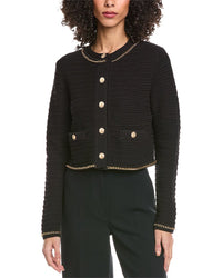 Toccin Cecilia Textured Cotton Knit Jacket