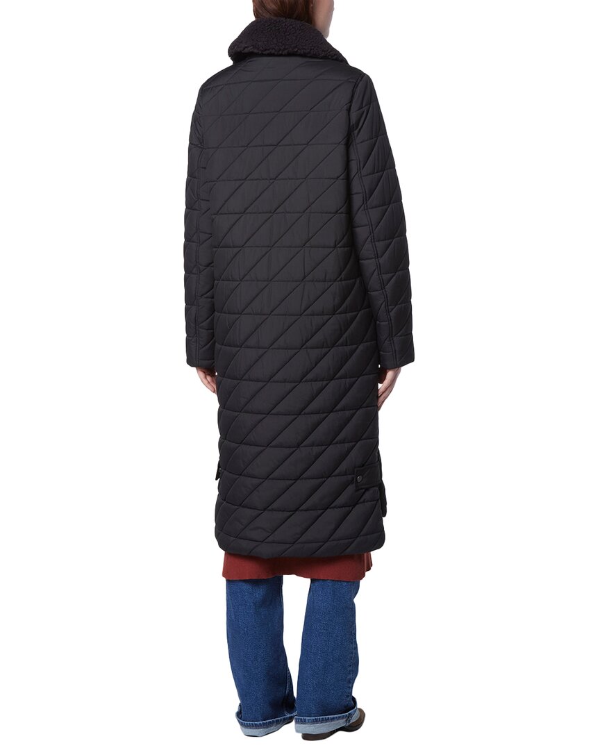 Andrew Marc Rhombus Quilted Long Jacket