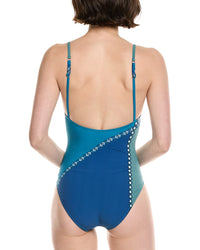 Gottex Modern Shades Chain Lingerie Tank One-Piece